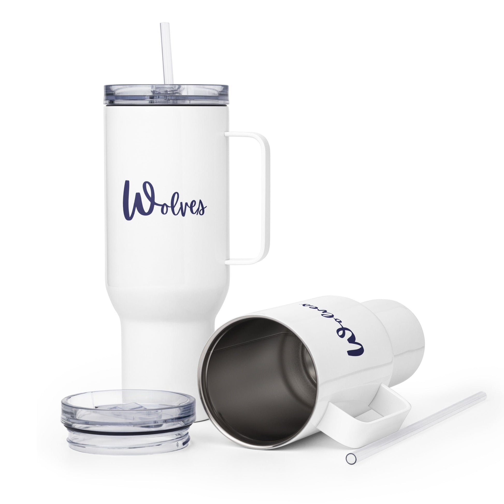 Travel Mug | White Mountain School | Script Logo