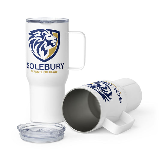 Travel mug with a handle - Solebury Wrestling Club
