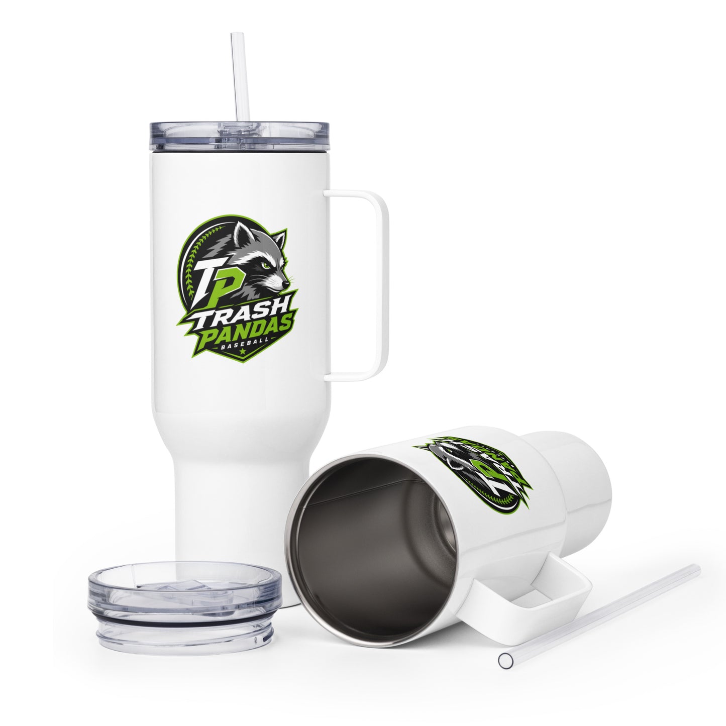 Travel Mug | Trash Pandas Baseball Organization | Crest Logo