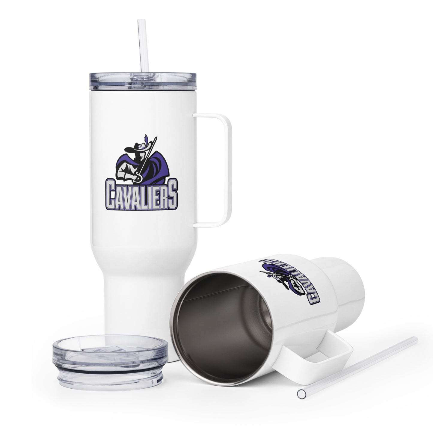 Travel Mug | Saint Thomas More | Cavalier Vanguard Logo