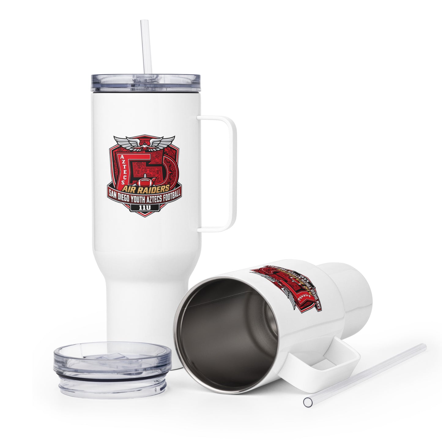 Travel Mug | San Diego Youth Aztecs Football 11u Air Raiders | Shield Logo