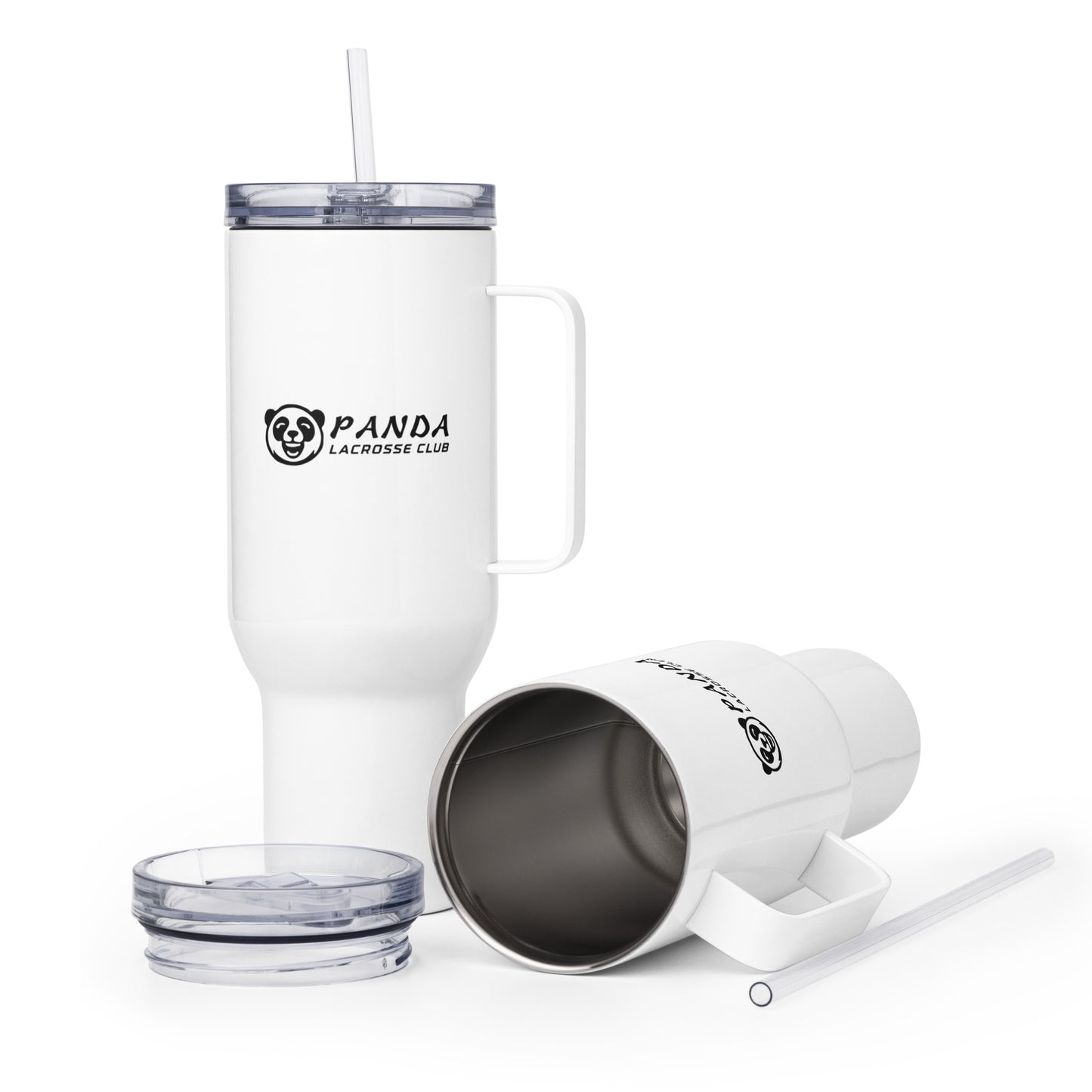 Travel Mug | Panda Lacrosse Club | Crest Logo