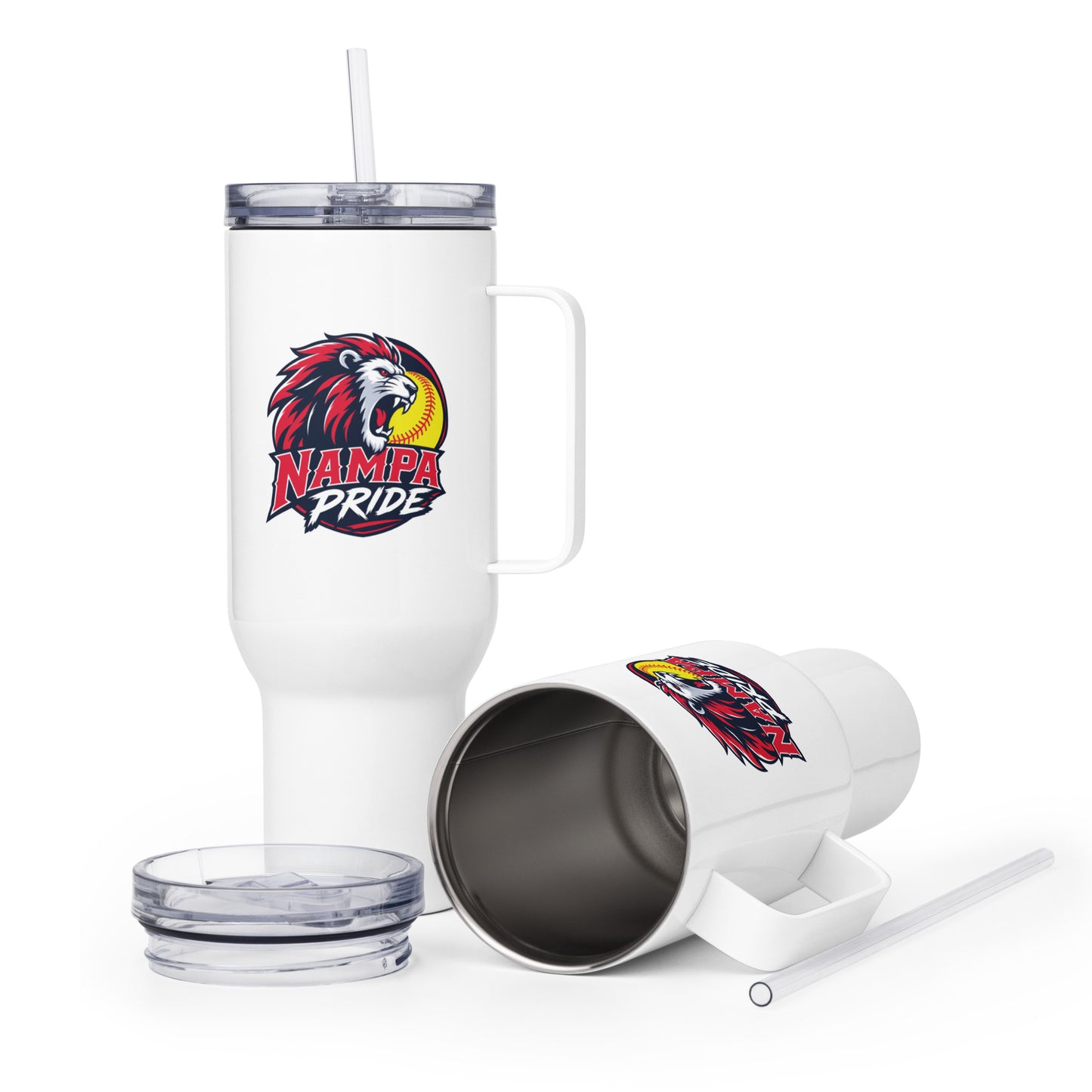 Travel Mug | Nampa Pride | Lion Crest Logo