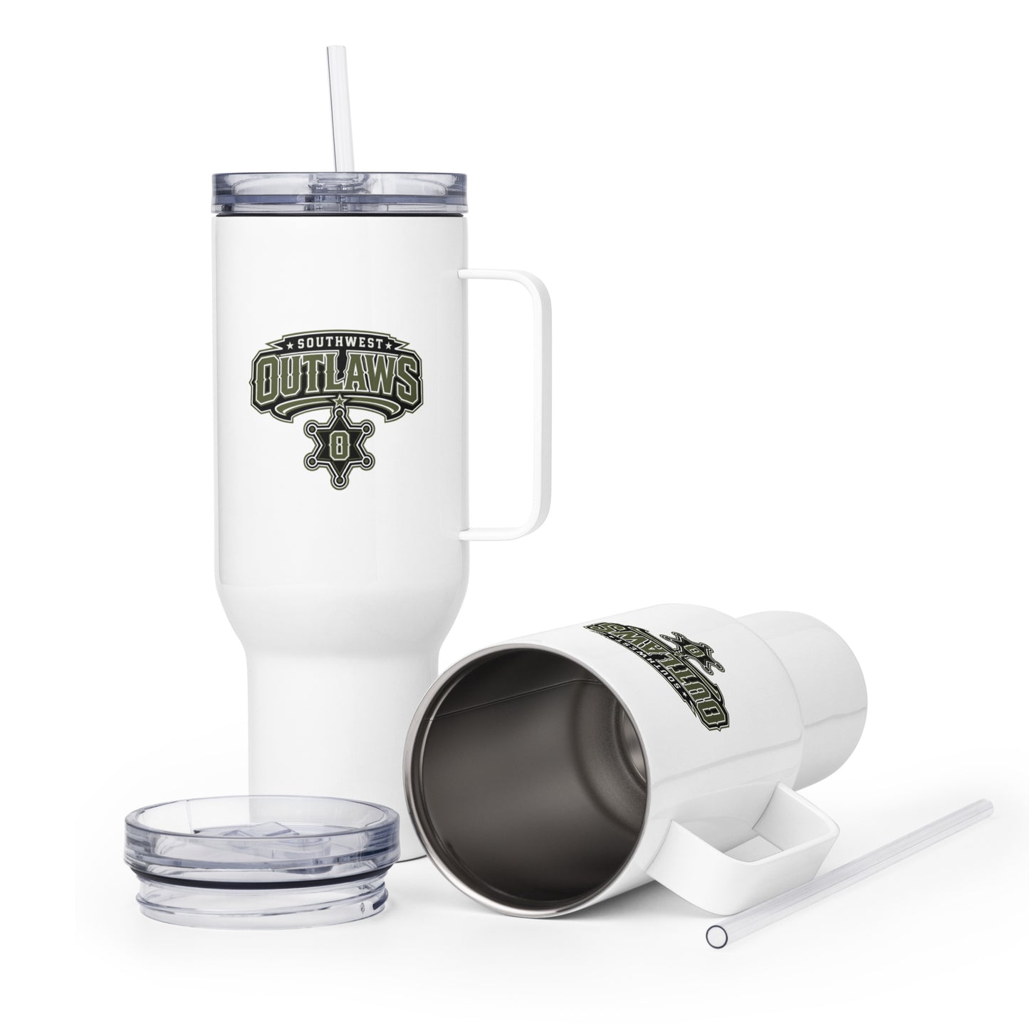 Travel Mug | Southwest Outlaws | Frontier Athletics Logo