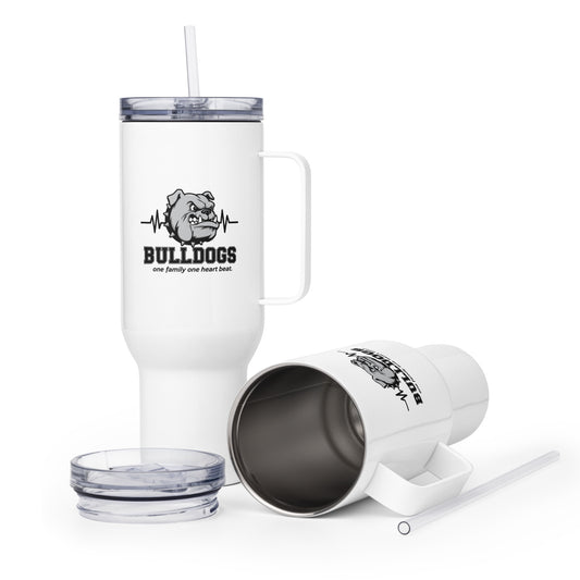 Travel Mug | Celina Recreational Football Black | Bulldogs Crest Logo