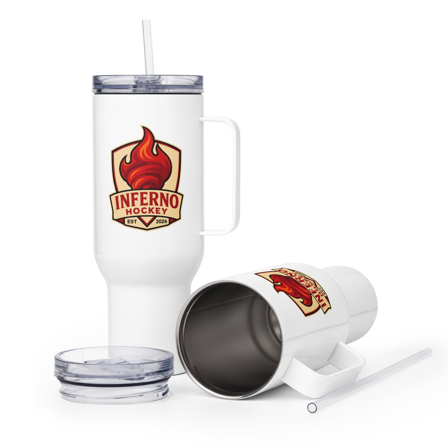Travel Mug | Inferno Hockey | Crest Logo