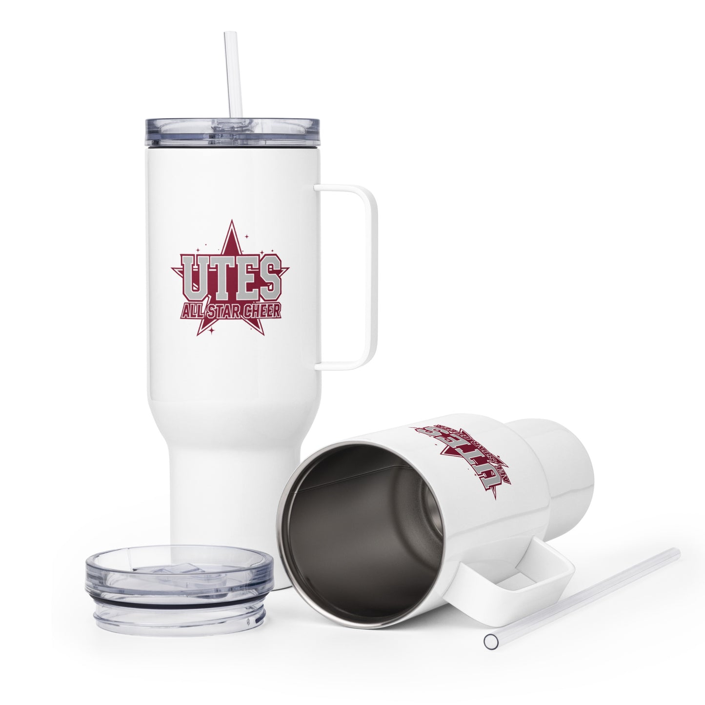 Travel Mug | Utes Allstar Cheer | Crest Logo