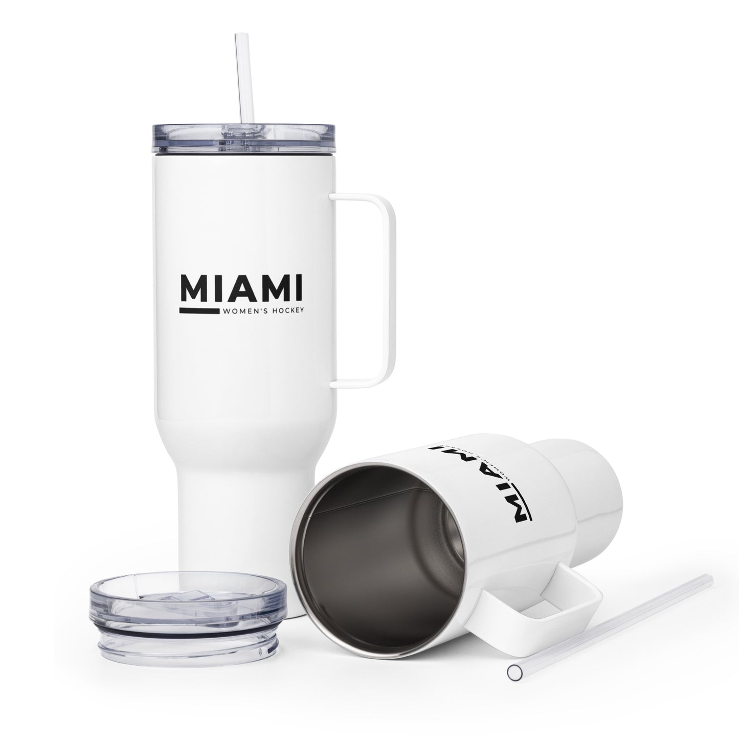 Travel Mug | Miami Women's Hockey | Lettermark Logo