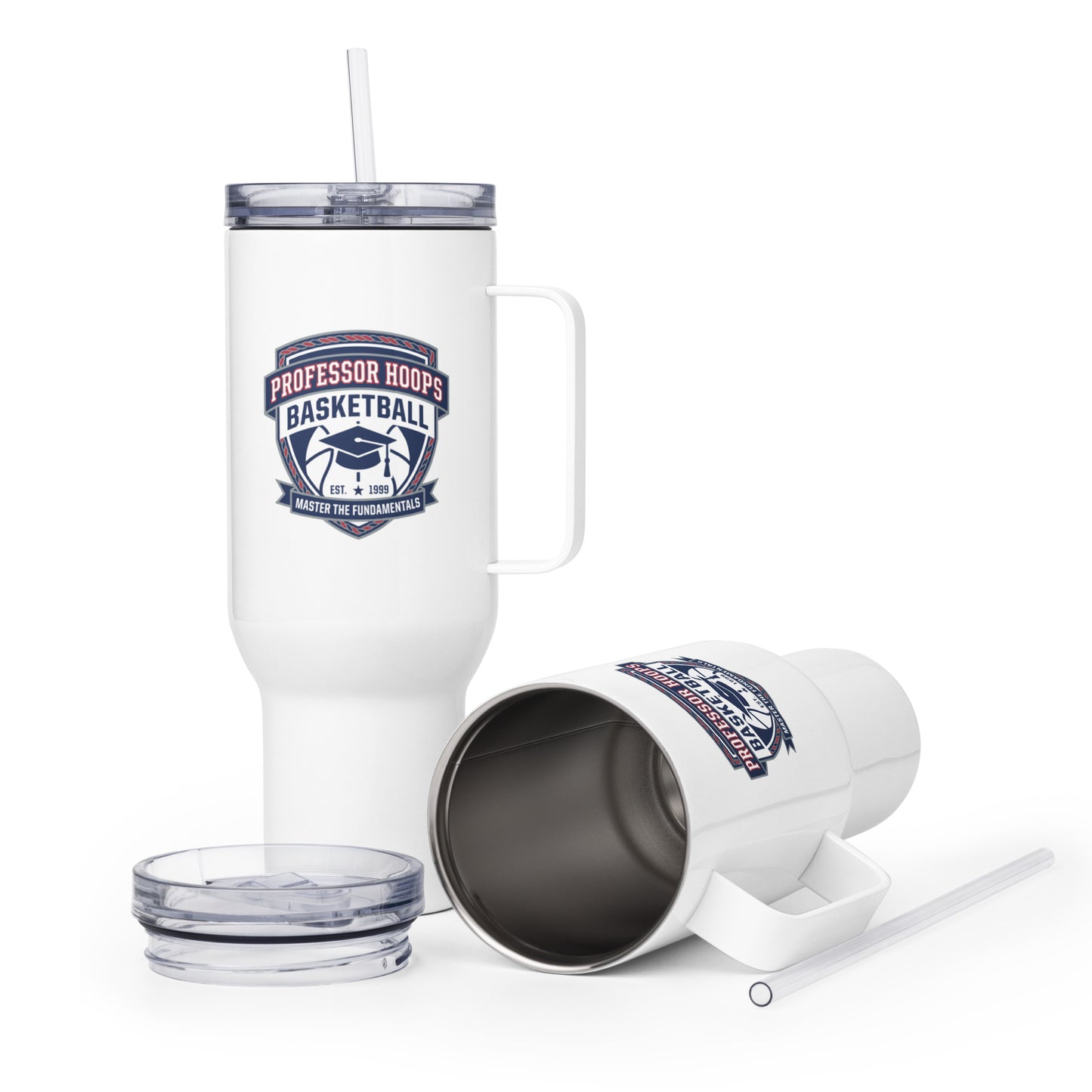 Travel Mug | Professor Hoops Basketball | Crest Logo