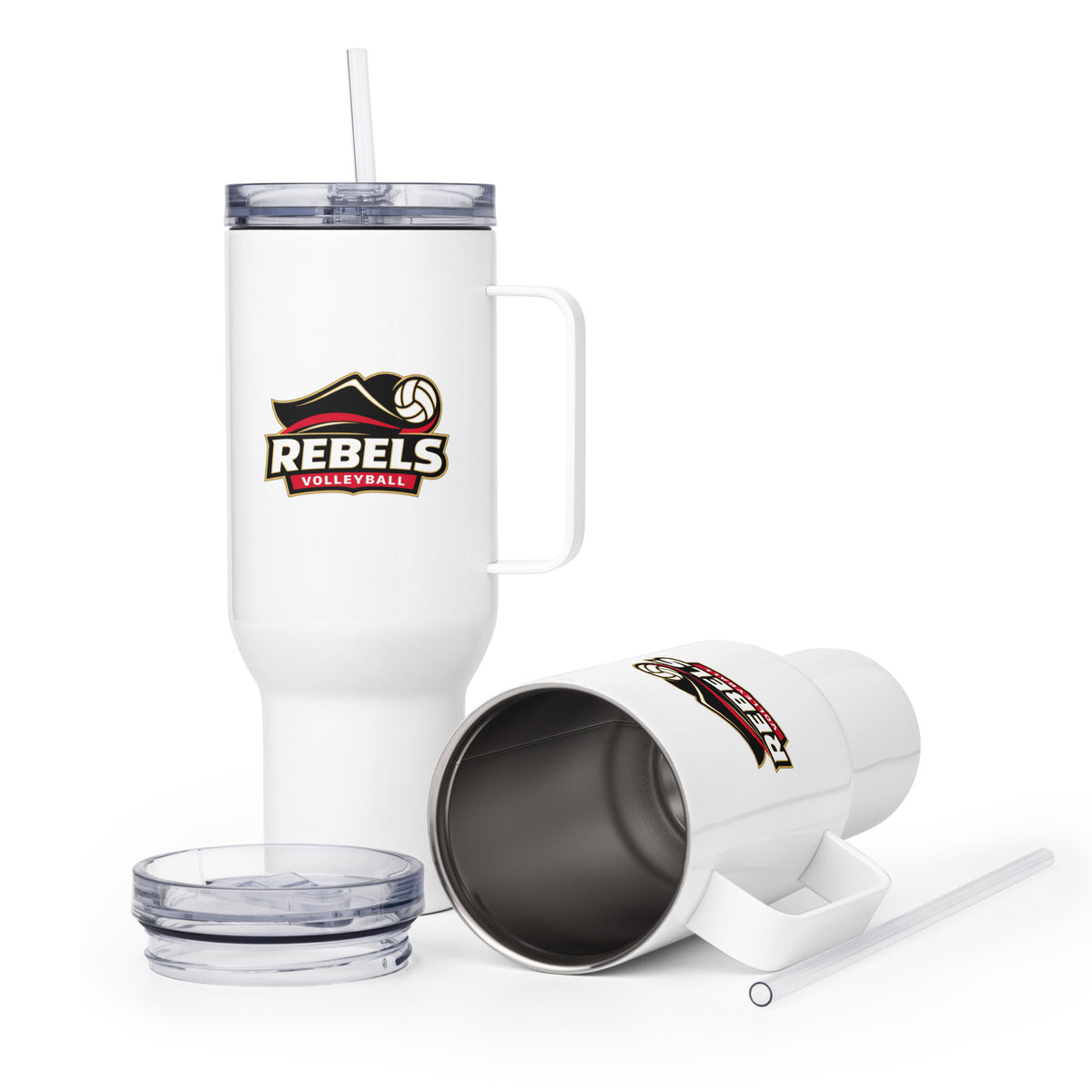 Travel Mug | Rebels Volleyball Club | Crest Logo