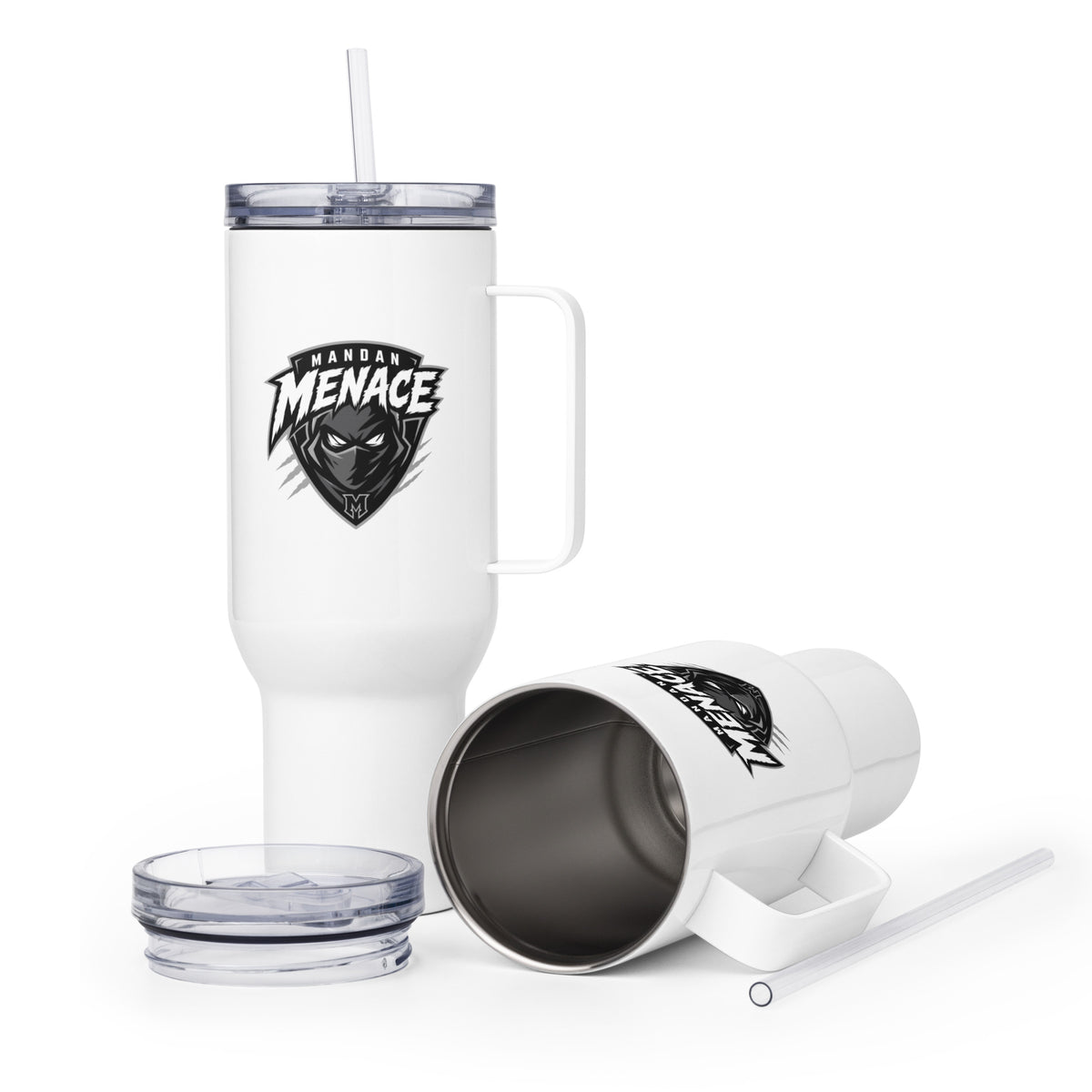Travel Mug | Mandan Menace | Shield Logo