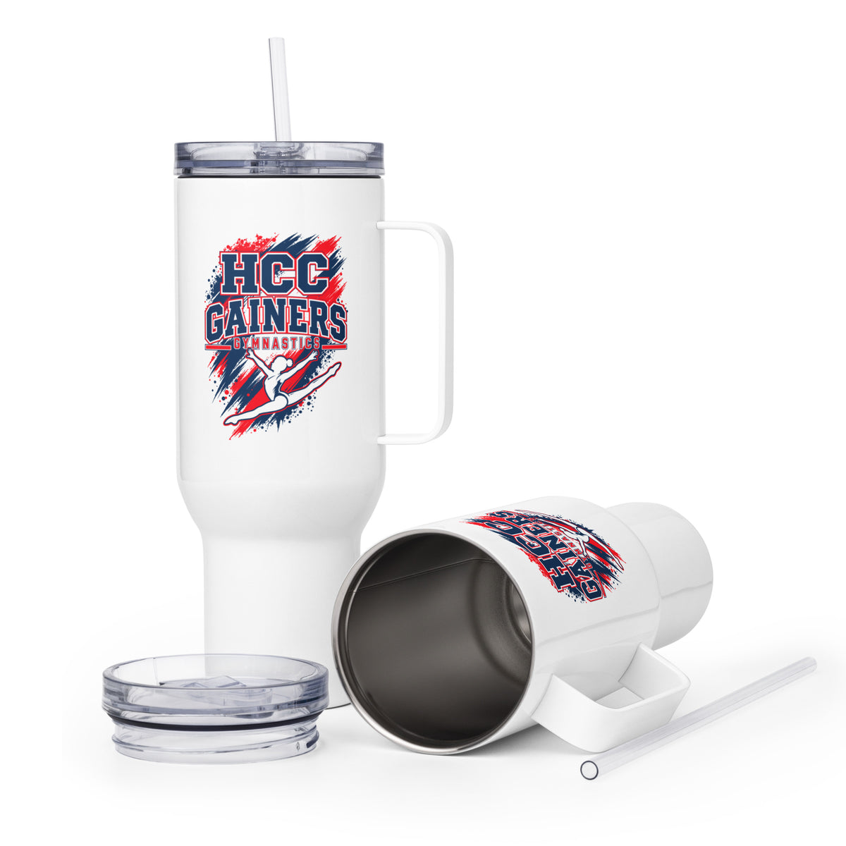 Travel Mug | HCC Gymnastics | Crest Logo