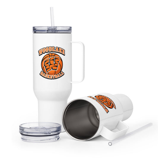 Travel Mug | Woodlake Boys Basketball | Athletics Logo