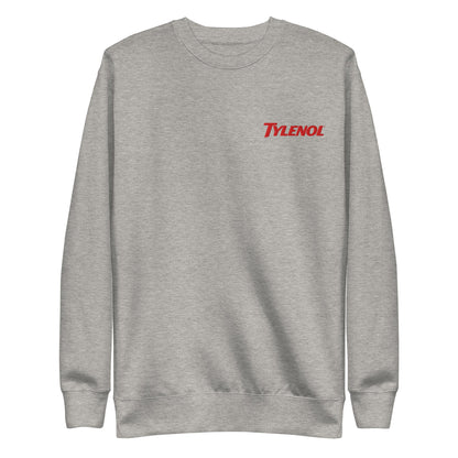 Tylenol - Red Embroidered - Unisex Premium Sweatshirt