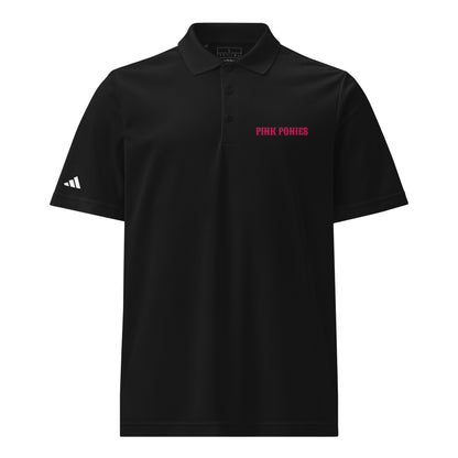 Signature | Embroidered Adidas Sport Polo | Pink Pony Athletic Club | Script Logo
