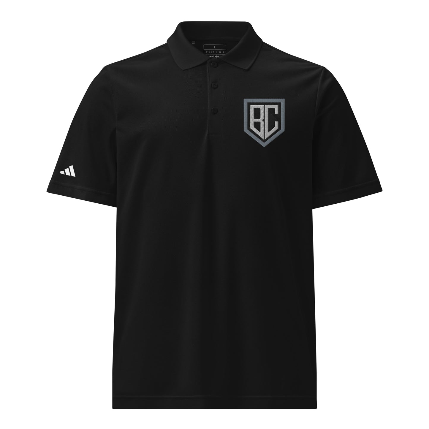 Signature | Embroidered Adidas Sport Polo | Blue Collar Softball 2034 | Emblem Logo