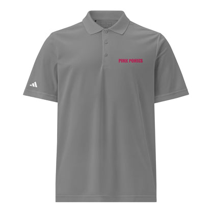 Signature | Embroidered Adidas Sport Polo | Pink Pony Athletic Club | Script Logo