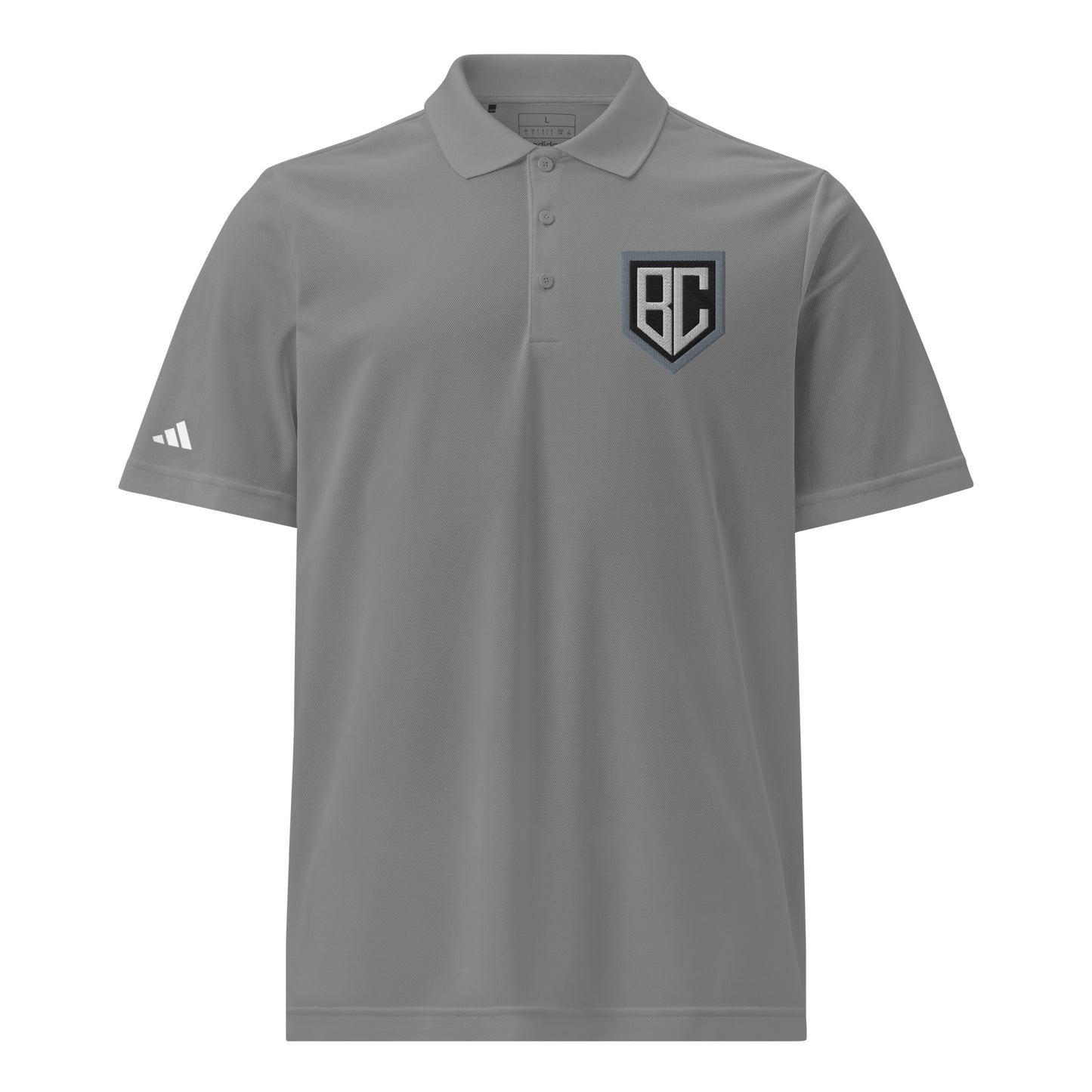 Signature | Embroidered Adidas Sport Polo | Blue Collar Softball 2034 | Emblem Logo