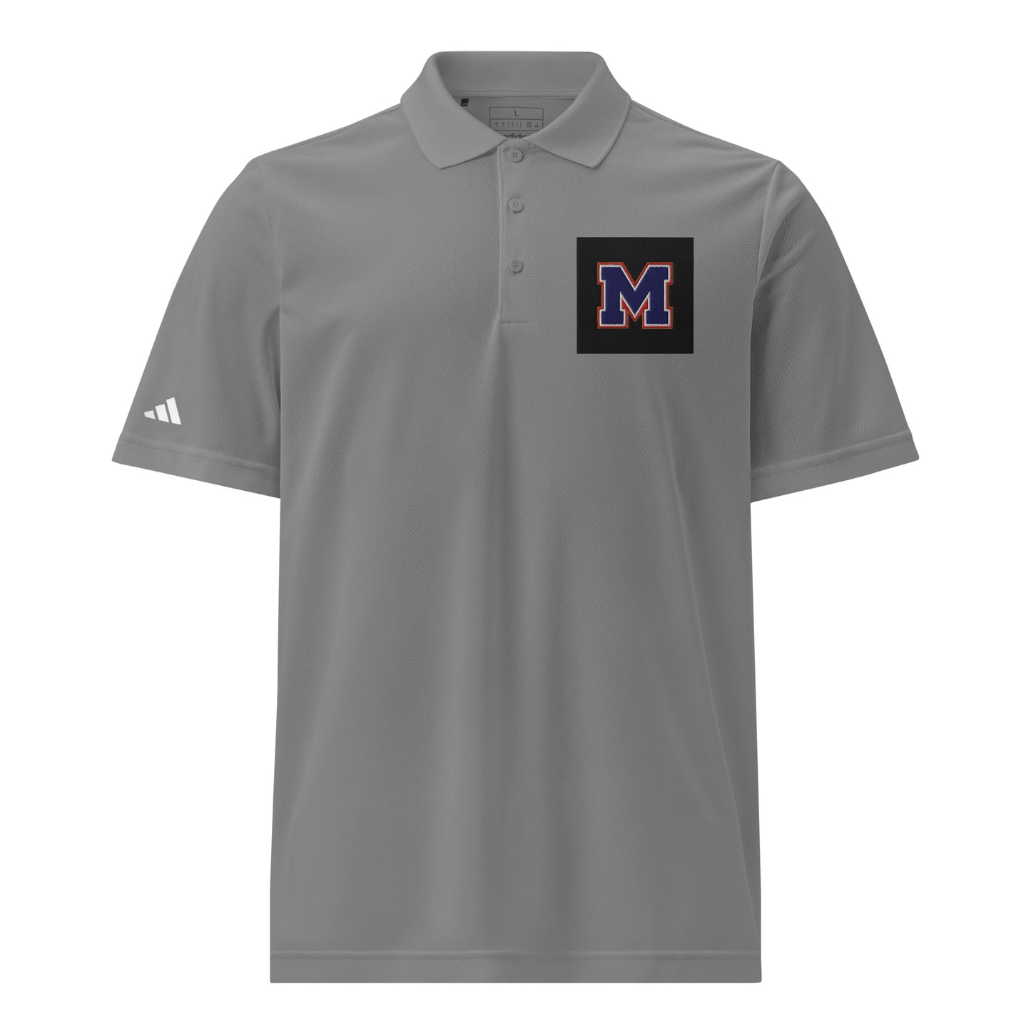 Signature | Embroidered Adidas Sport Polo | Michigan Select Baseball | M Lettermark Logo