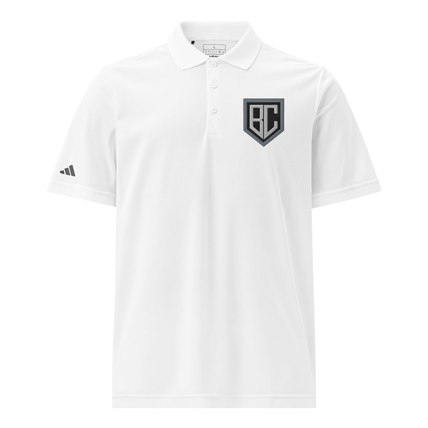 Signature | Embroidered Adidas Sport Polo | Blue Collar Softball 2034 | Emblem Logo
