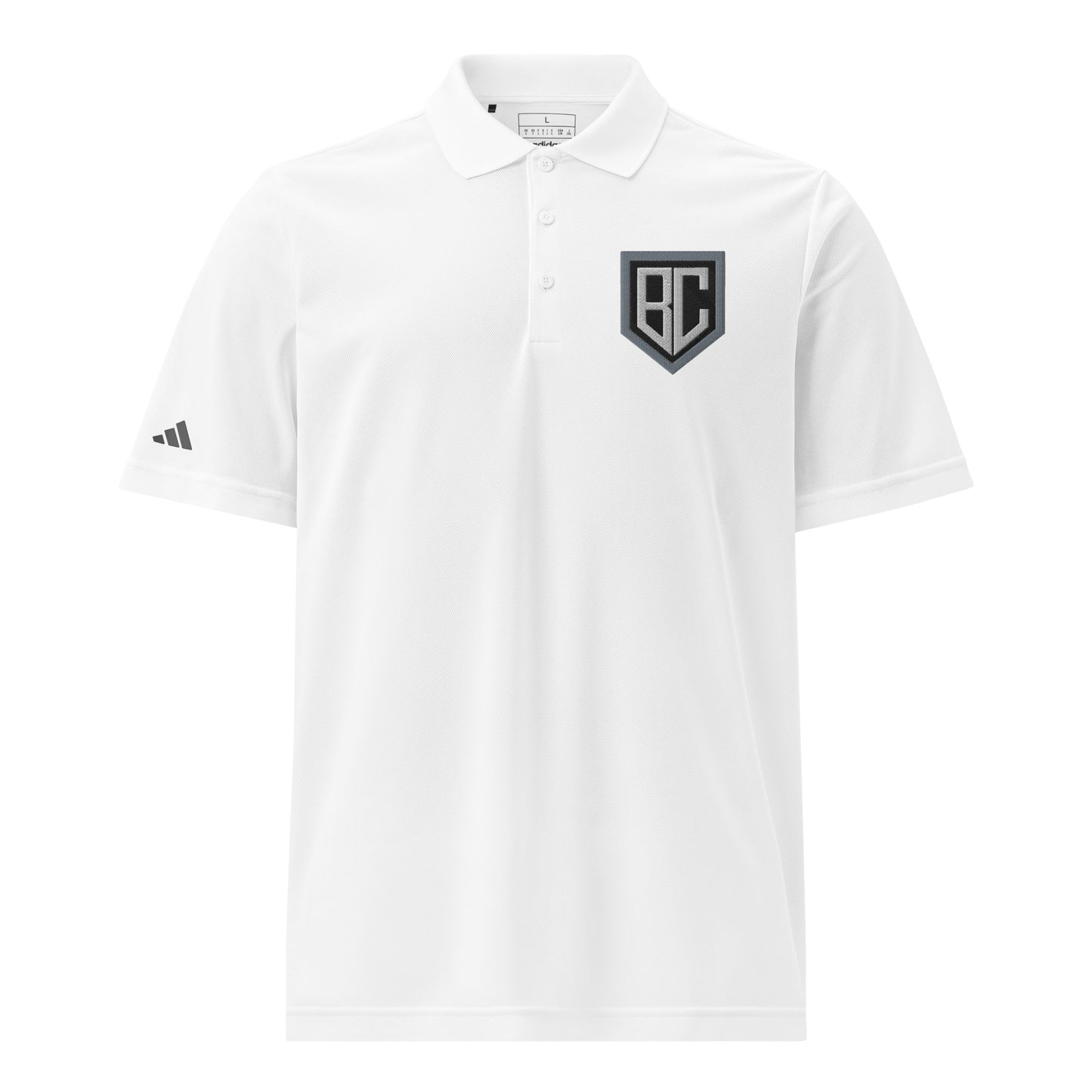 Signature | Embroidered Adidas Sport Polo | Blue Collar Softball 2034 | Emblem Logo