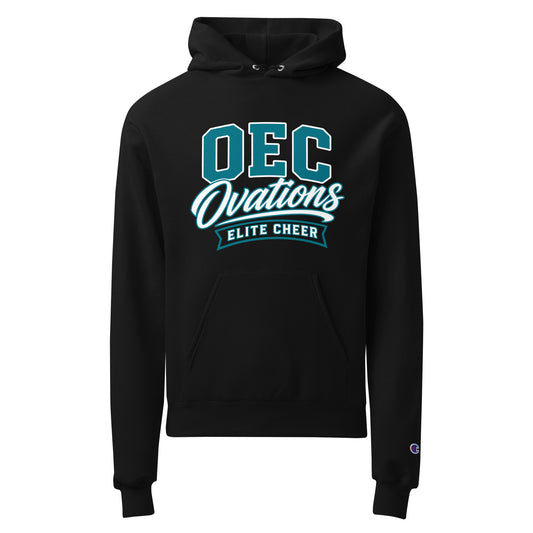 Signature | Champion Hoodie | Ovations Elite Cheer | Emblem Logo