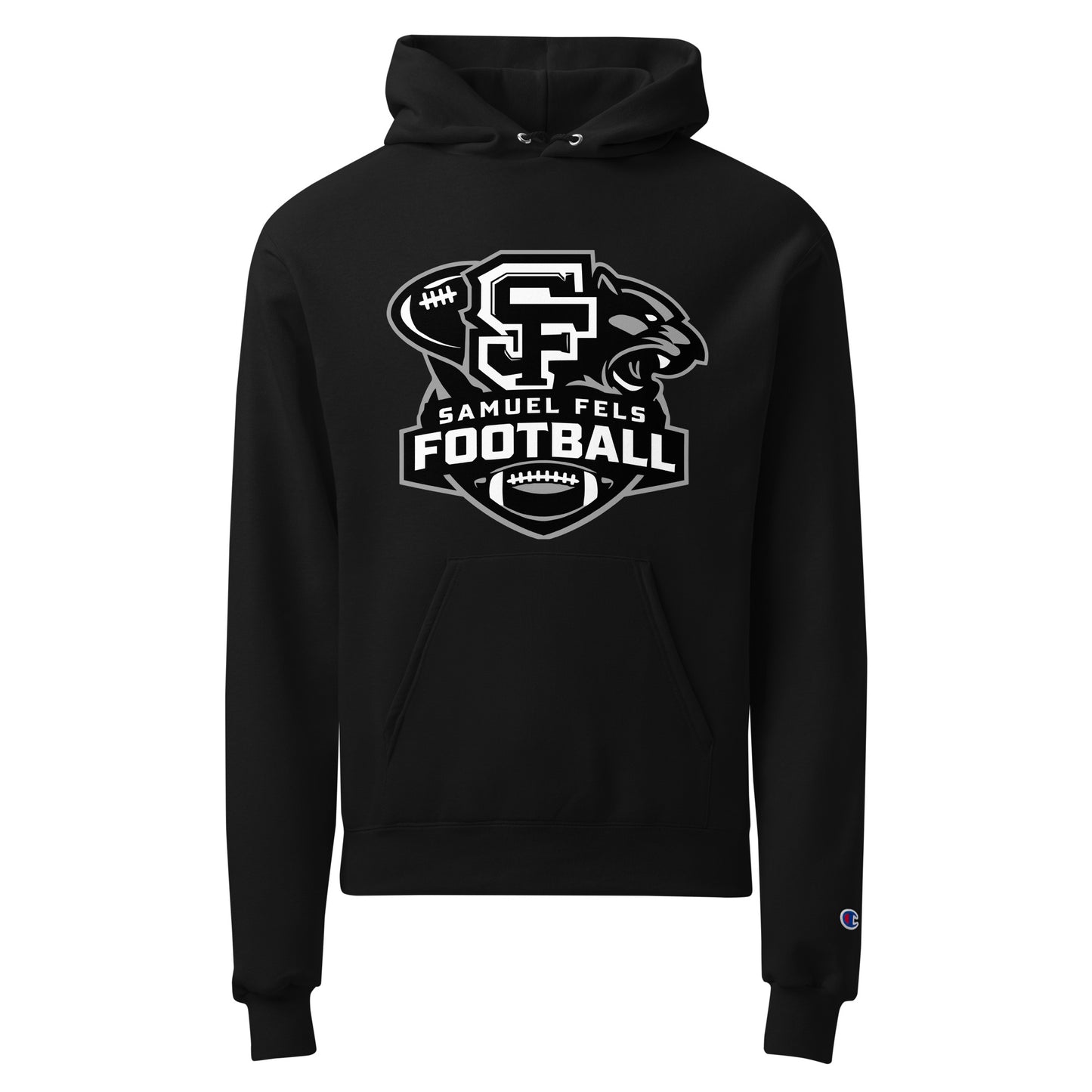 Signature | Champion Hoodie | Samuel Fels Football | Crest Logo