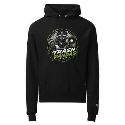 Signature | Champion Hoodie | Trash Pandas Baseball Organization | Athletics Logo