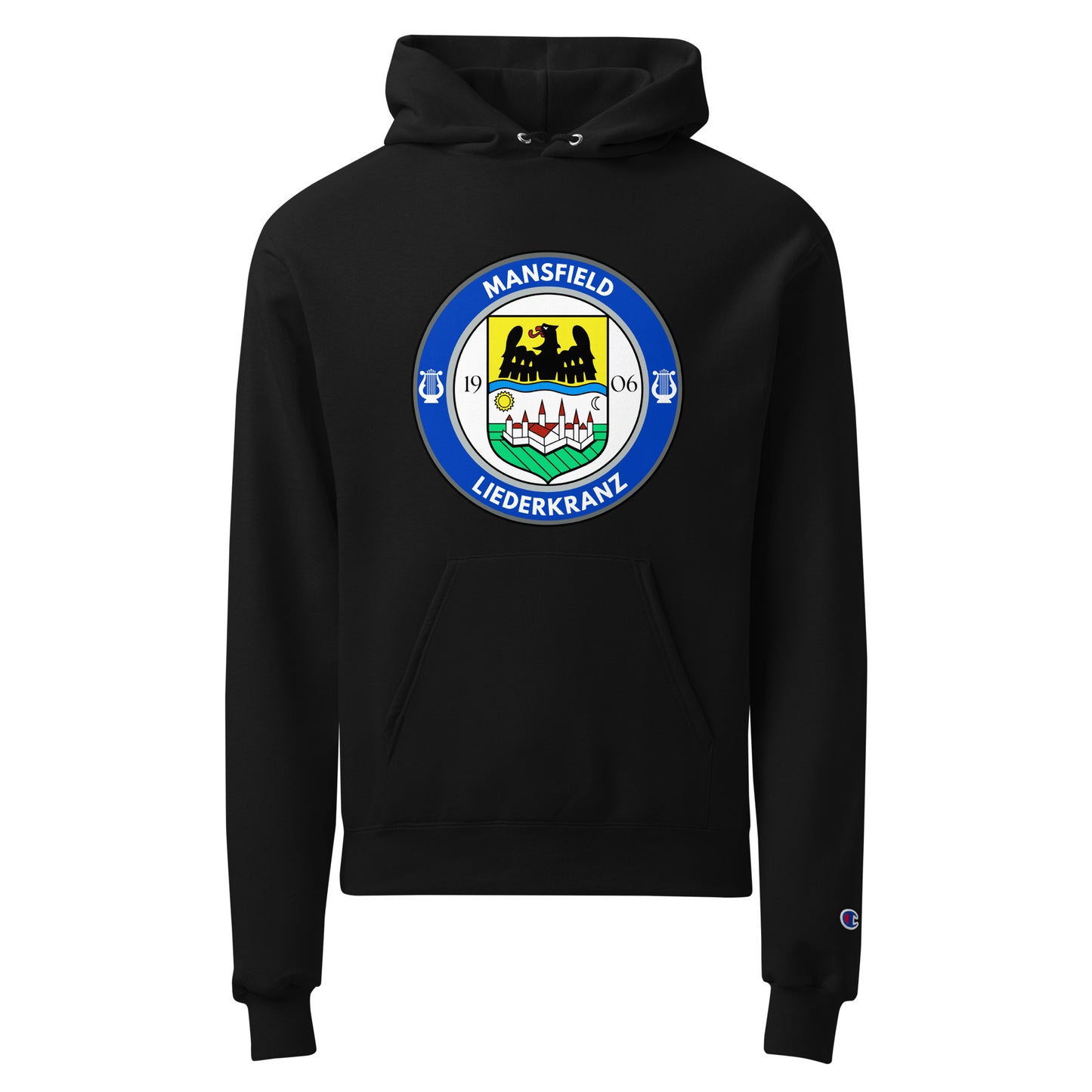 Signature | Champion Hoodie | Liederkranz Soccer Club | Badge Logo