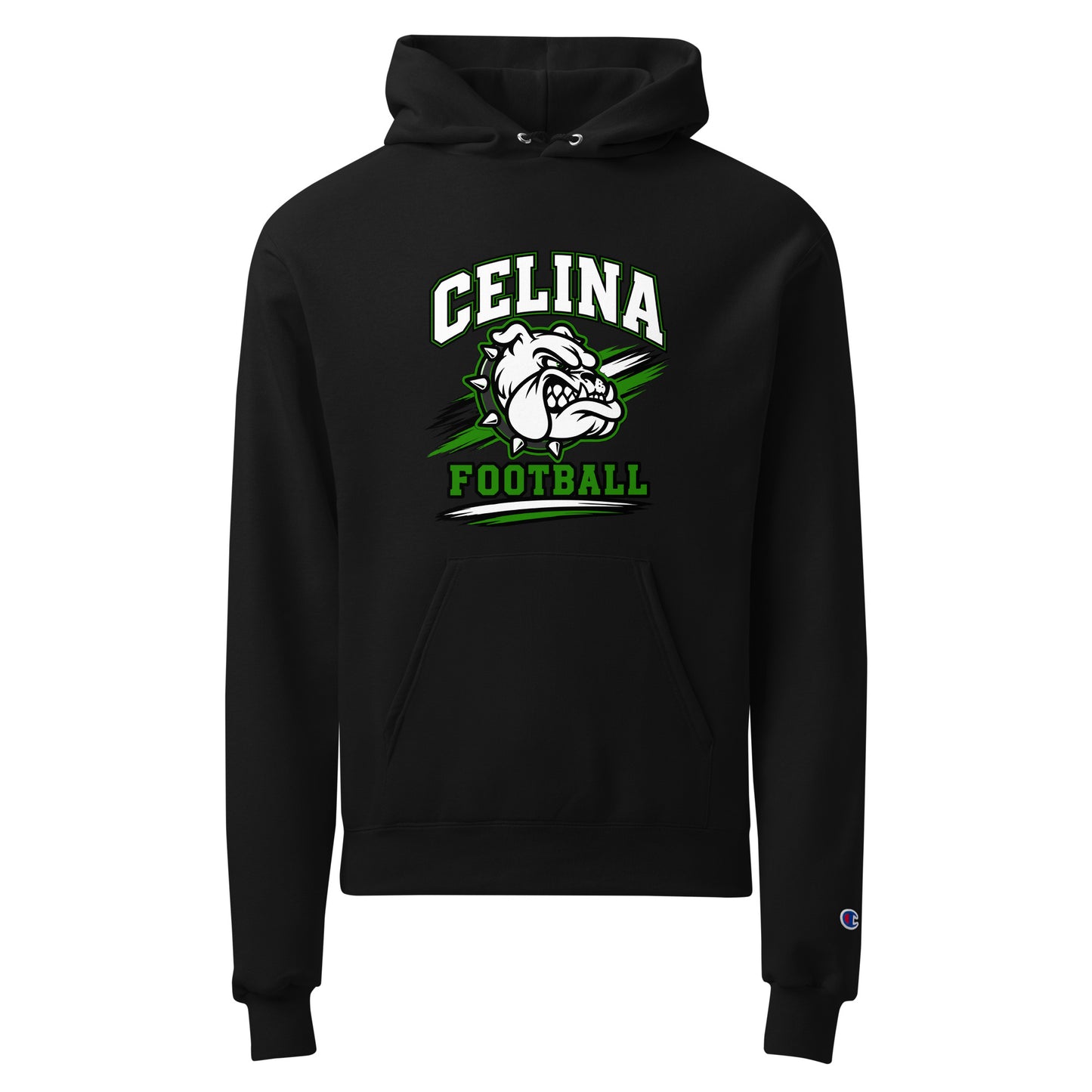 Signature | Champion Hoodie | Celina Black Football | Emblem Logo