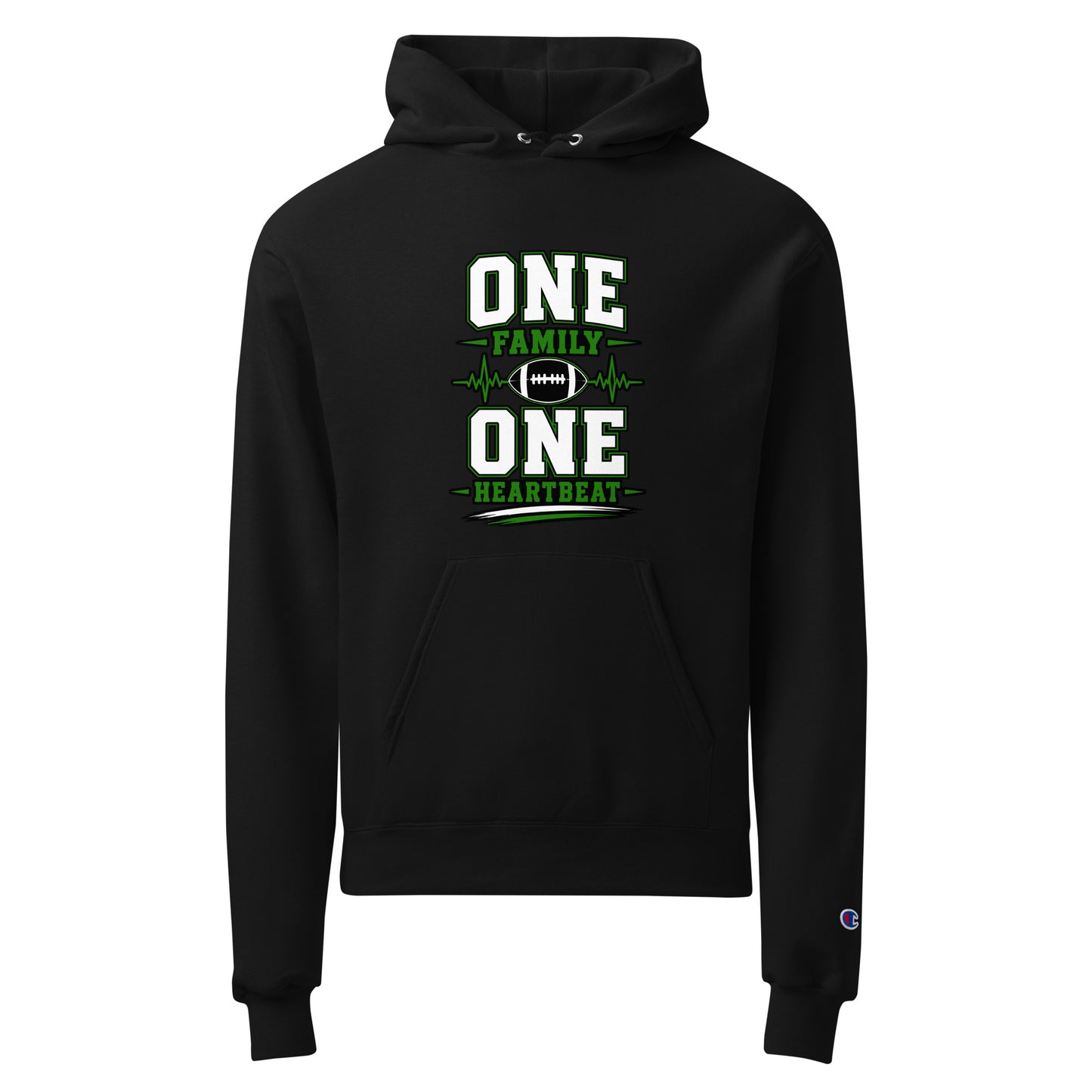 Signature | Champion Hoodie | Celina Black Football | Modern Script Logo
