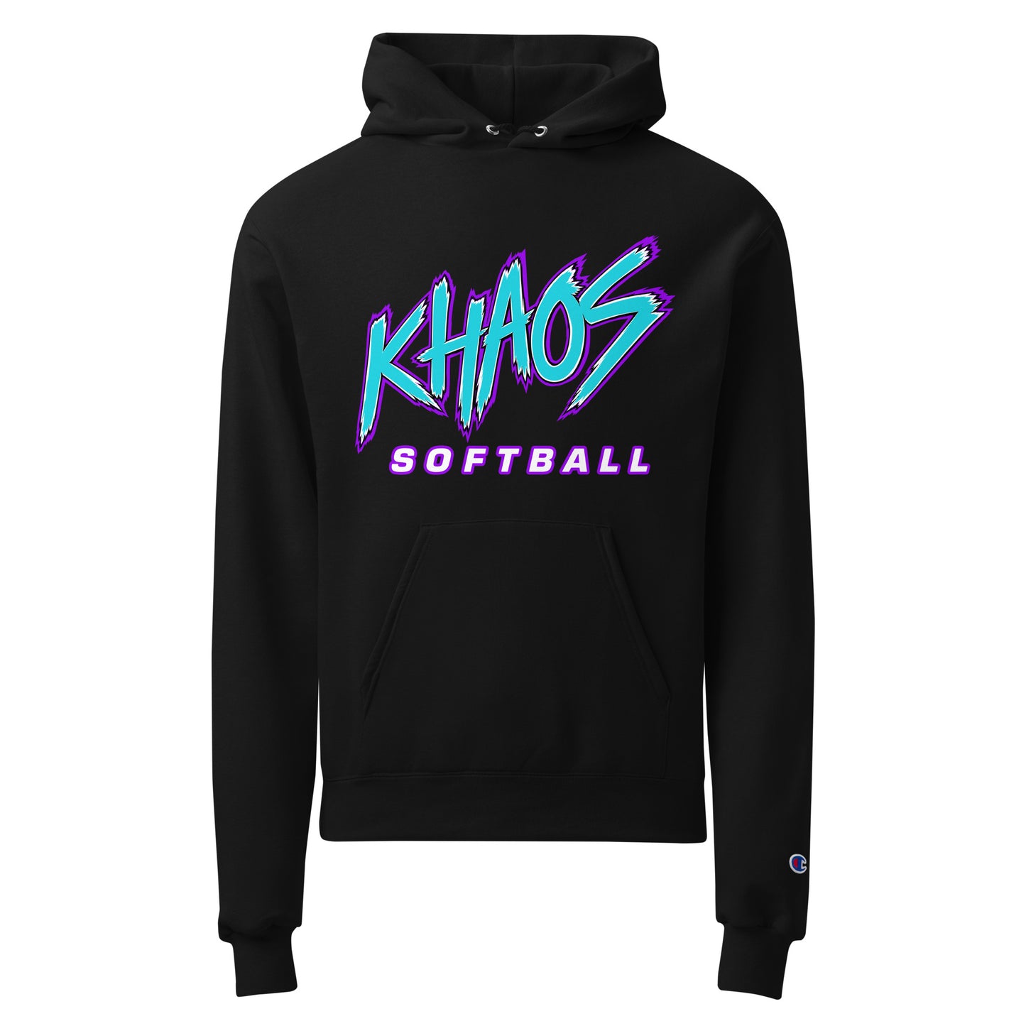 Signature | Champion Hoodie | Khaos Softball | Atlhetics Logo