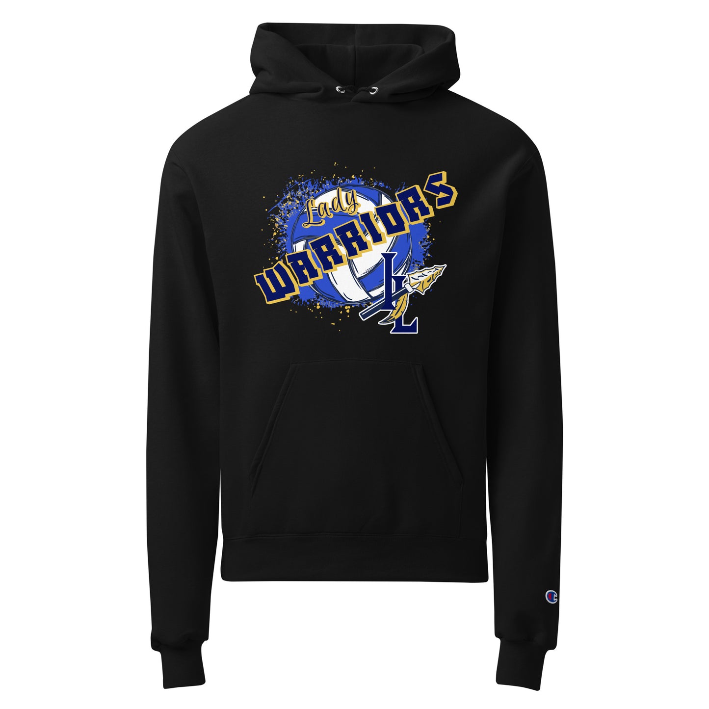 Signature | Champion Hoodie | Indian Land Middle School Volleyball | Vanguard Warriors Logo