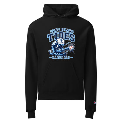 Signature | Champion Hoodie | Long Island Tides Baseball | Valor Logo