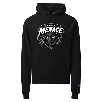 Signature | Champion Hoodie | Mandan Menace | Shield Logo