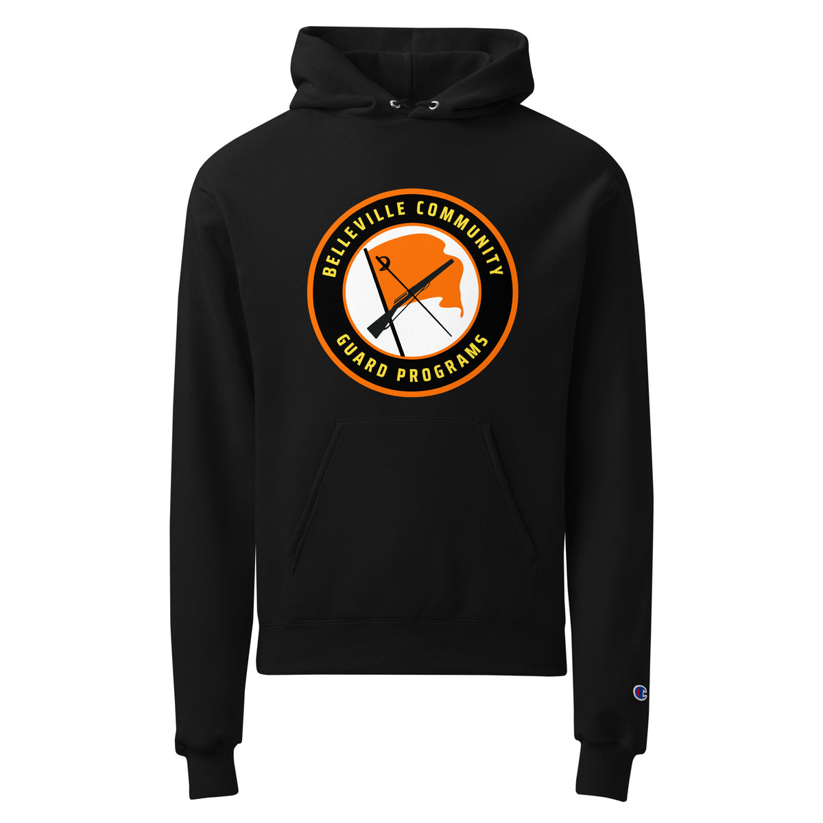 Signature | Champion Hoodie | Belleville Community Guard Programs | Badge Logo