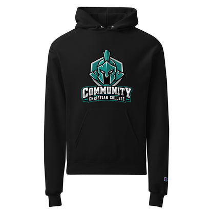 Signature | Champion Hoodie | Community Christian College | Vanguard Athletic Logo