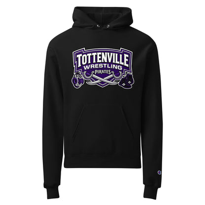Signature | Champion Hoodie | Tottenville wrestling club | Vanguard Logo