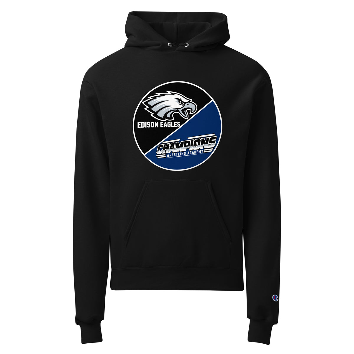 Signature | Champion Hoodie | Edison Eagles/CWA Wrestling | Badge Logo