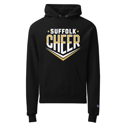 Signature | Champion Hoodie | Suffolk University Cheerleading | Emblem Logo