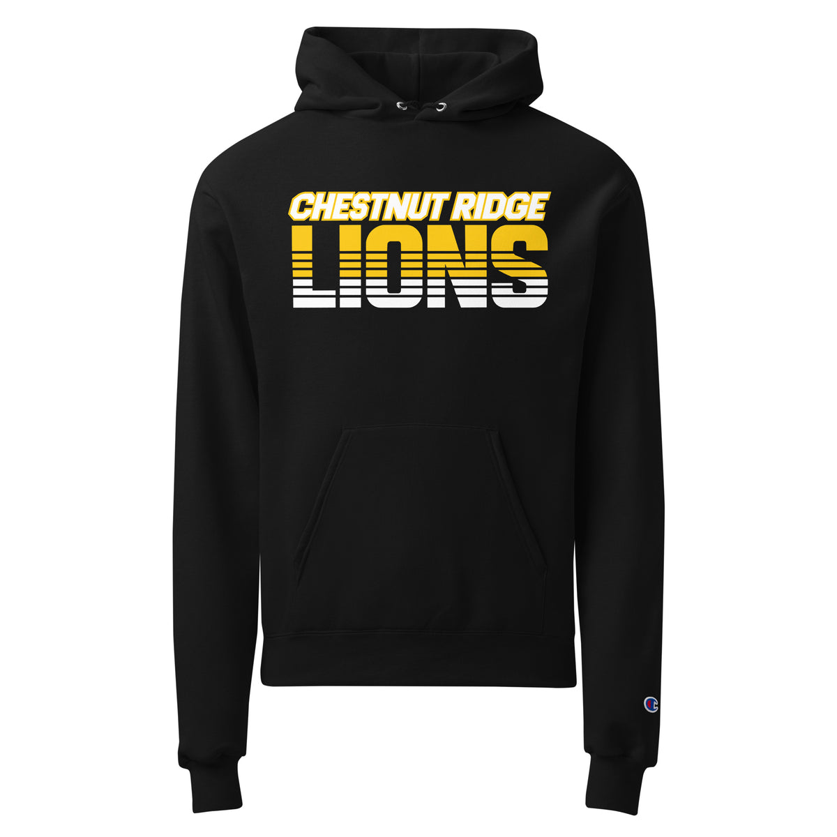 Signature | Champion Hoodie | Chestnut Ridge Lions Football | Script Logo