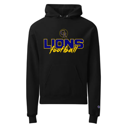 Signature | Champion Hoodie | Chestnut Ridge Lions Football | Vanguard Logo
