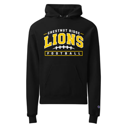Signature | Champion Hoodie | Chestnut Ridge Lions Football | Valor Logo