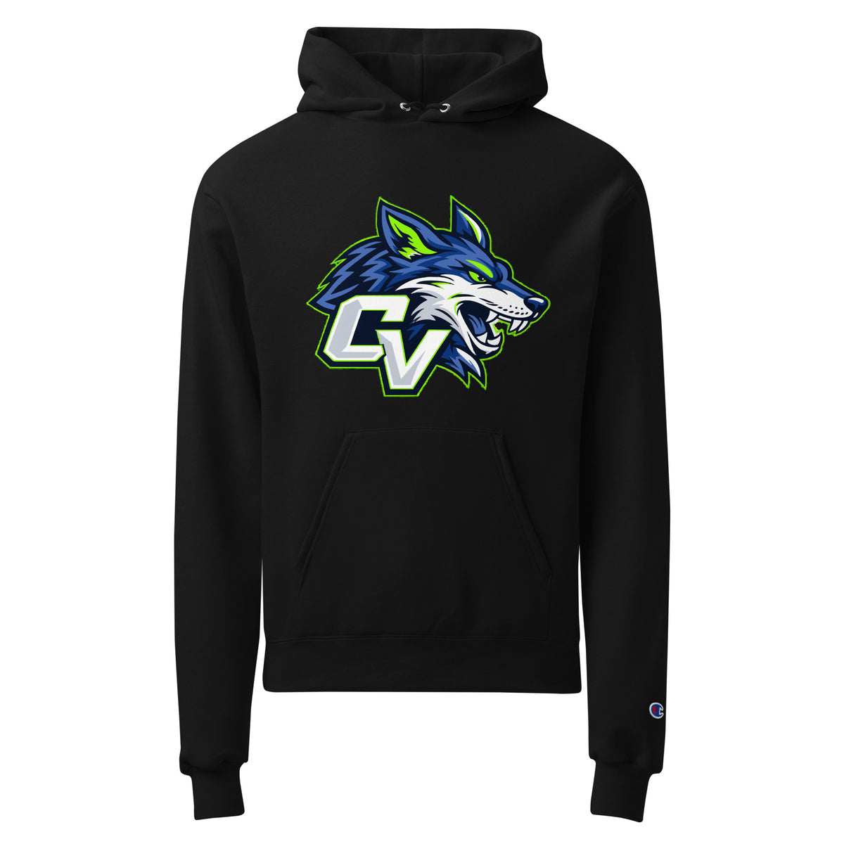Signature | Champion Hoodie | Cumberland Valley Coyotes Football | Crest Logo