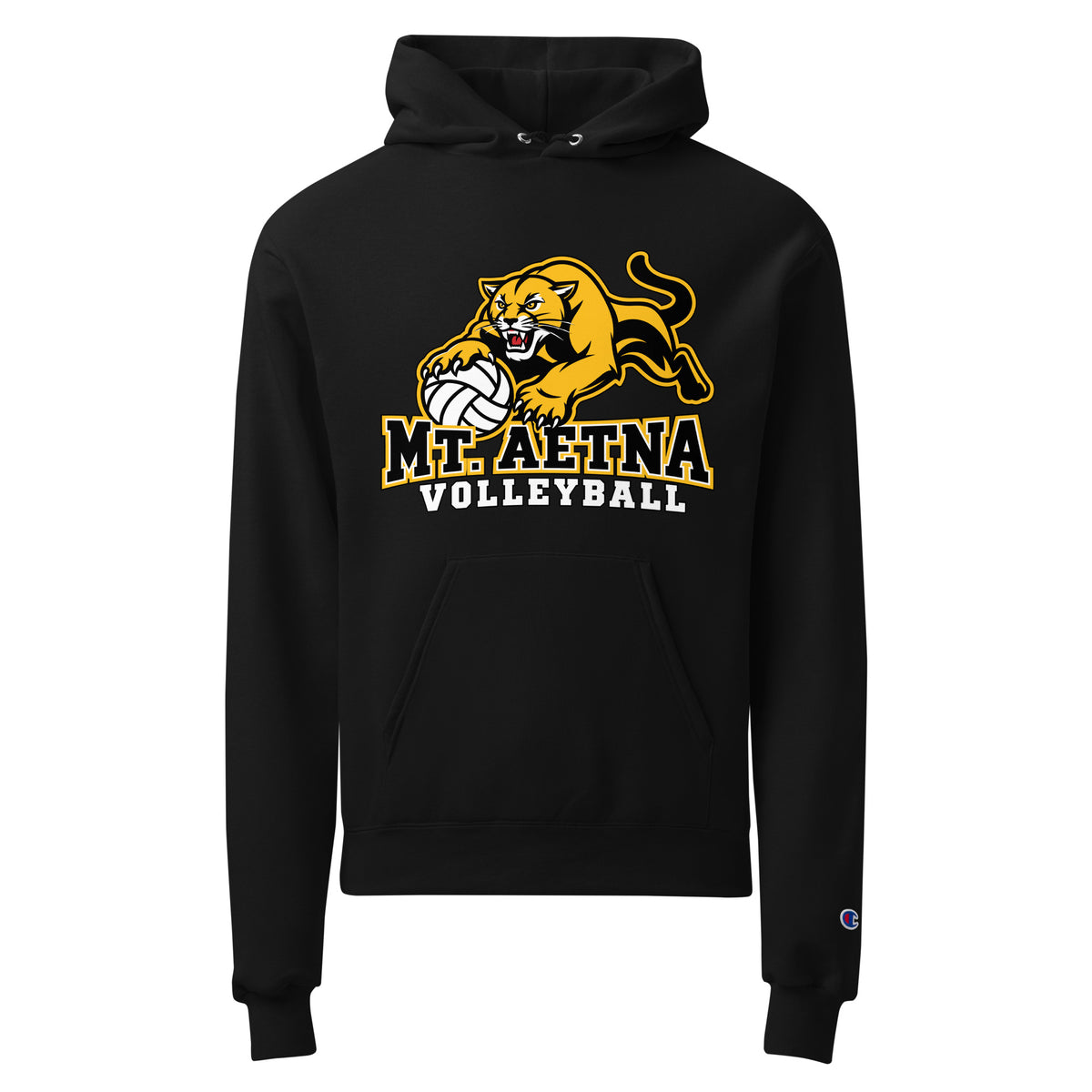 Signature | Champion Hoodie | Mt. Aetna Adventist School | Volleyball Apex Logo