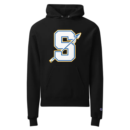 Signature | Champion Hoodie | Senatobia Warriors Baseball | Crest Logo