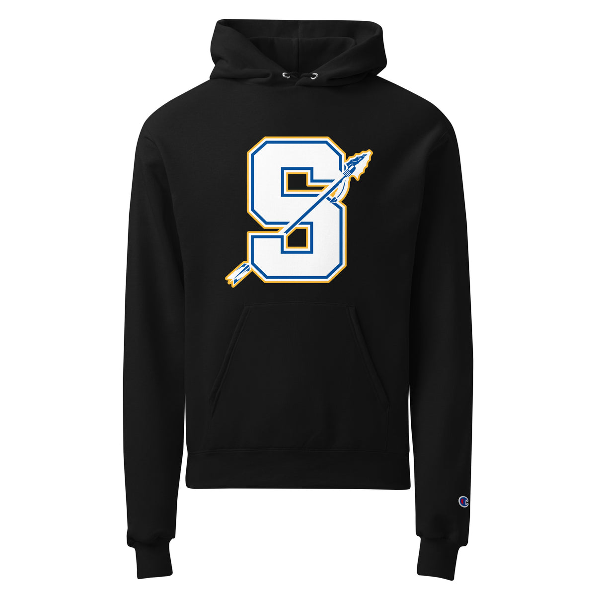 Signature | Champion Hoodie | Senatobia Warriors Baseball | Crest Logo