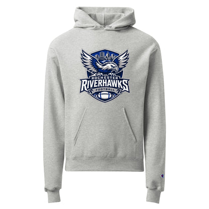 Signature | Champion Hoodie | Rochester Riverhawks | Shield Logo