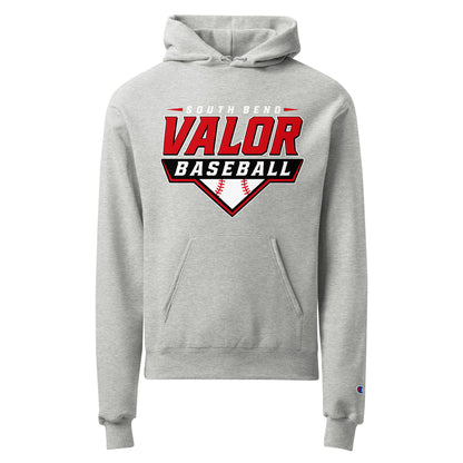 Signature | Champion Hoodie | South Bend Valor Baseball | Vanguard Logo