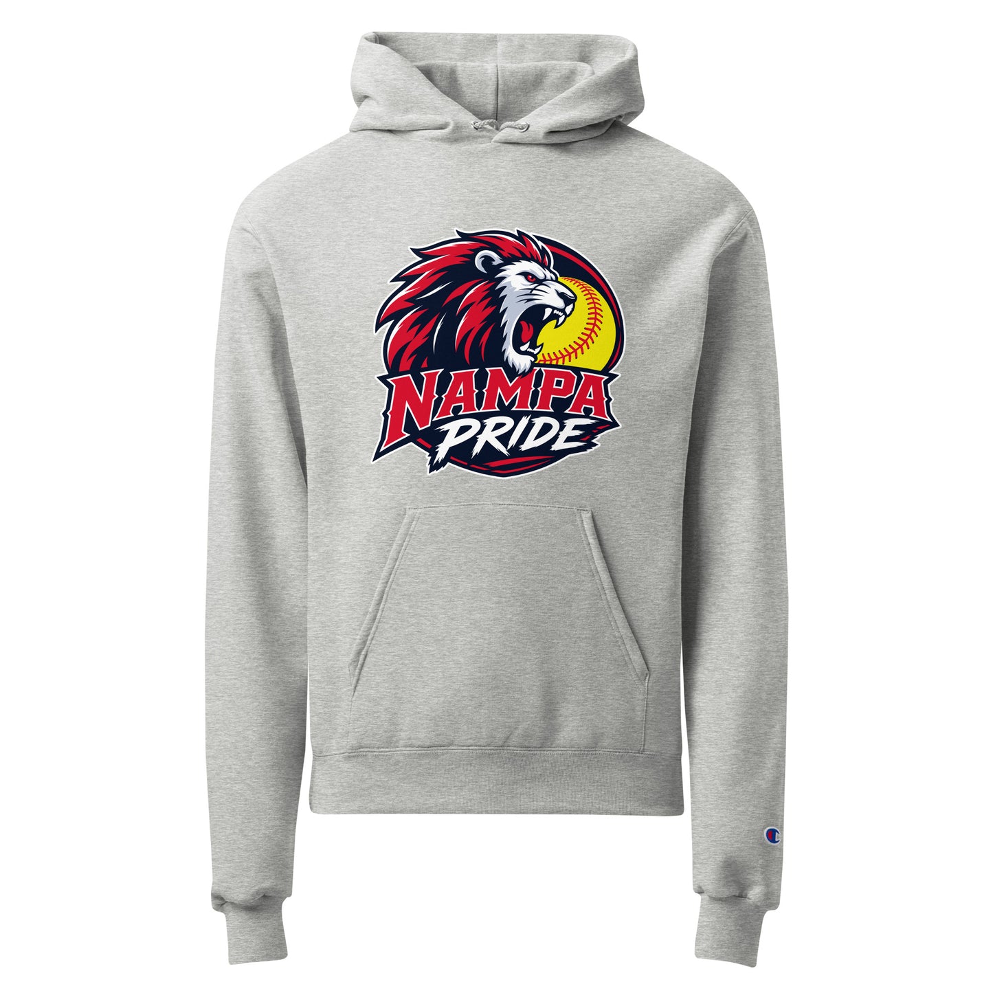 Signature | Champion Hoodie | Nampa Pride | Lion Crest Logo